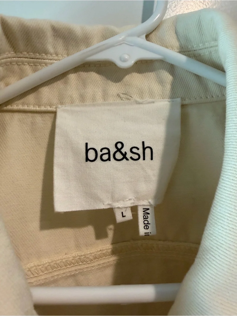 ba&sh etiny white jacket